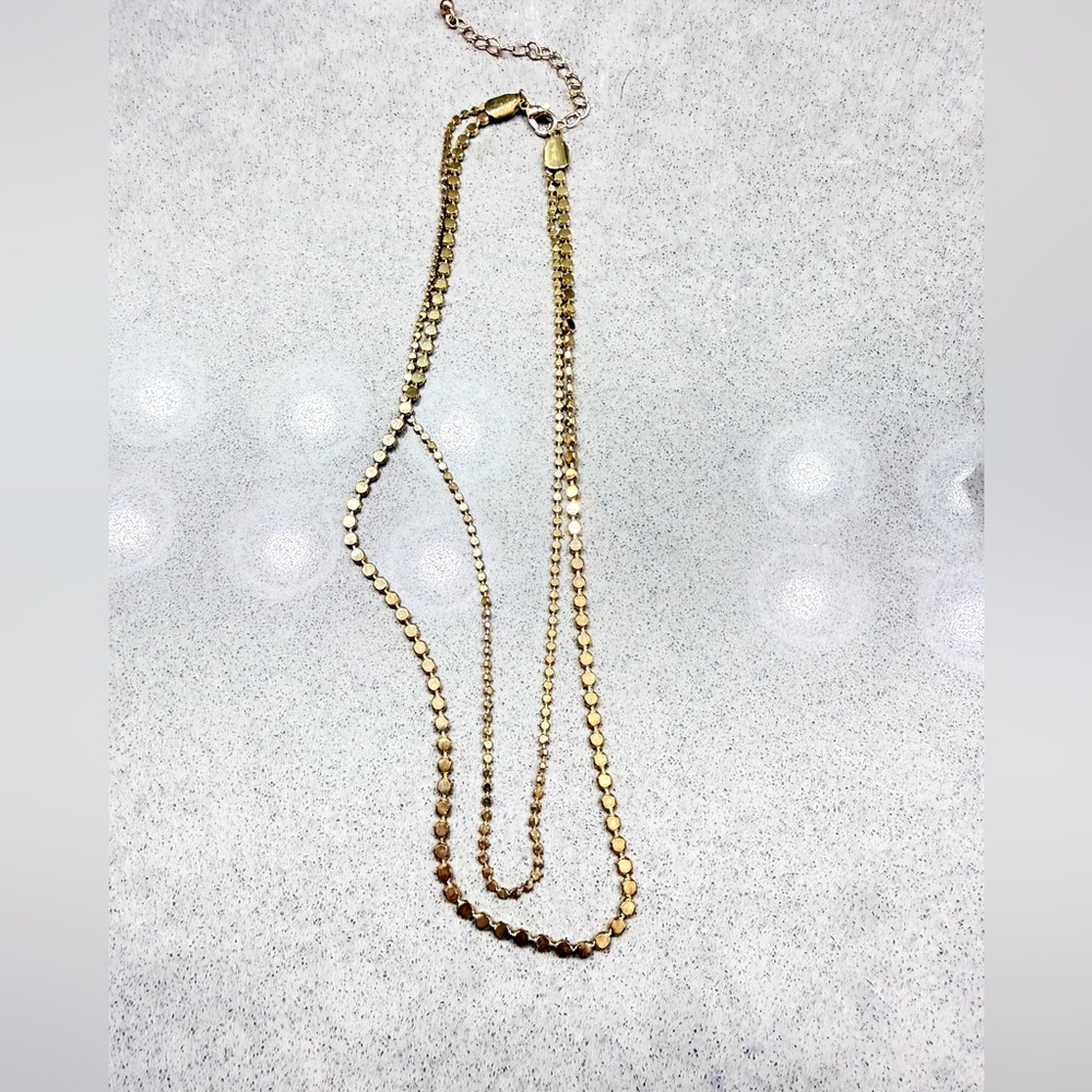 Gold plated over silver necklace